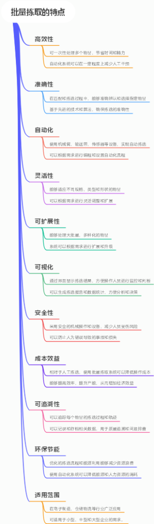 批量拣取的特点