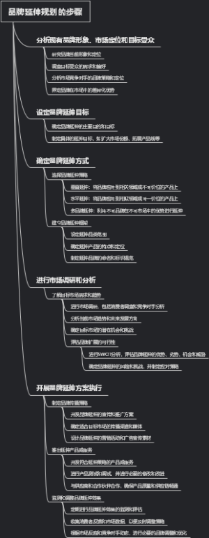 品牌延伸规划的步骤