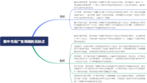 集中市场广告策略的优缺点