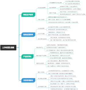 三种经营战略