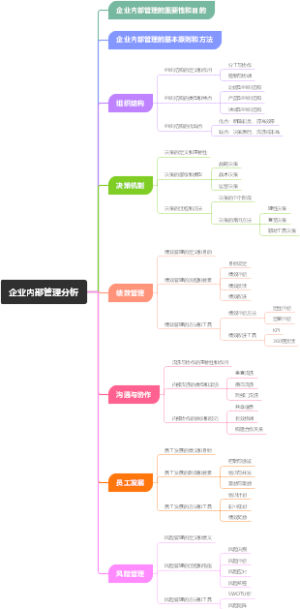 企业内部管理分析