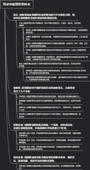 简述战略管理的特点