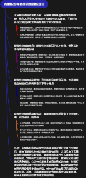 克里斯坦森的颠覆性创新理论