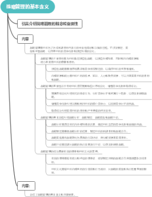 战略管理的基本含义