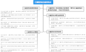 汇编程序的功能和特点