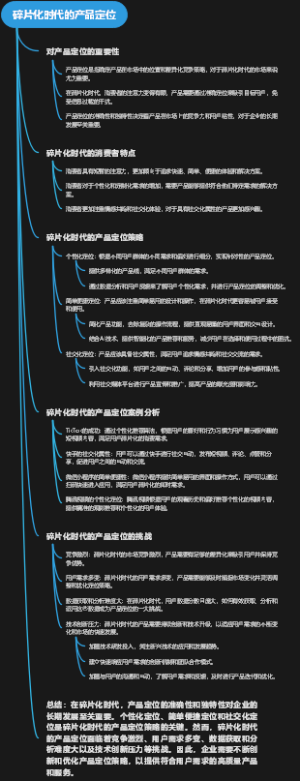 碎片化时代的产品定位