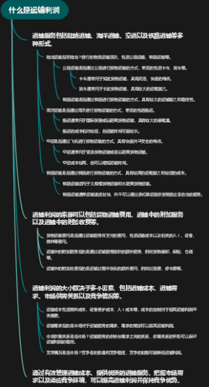 什么是运输利润