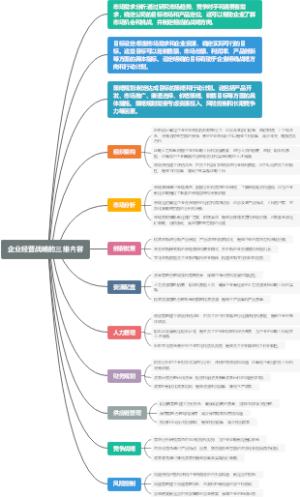 企业经营战略的三维内容
