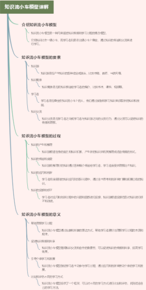 知识流小车模型详解