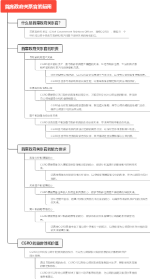 首席政府关系官的运用