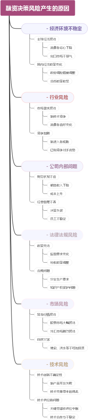 融资决策风险产生的原因