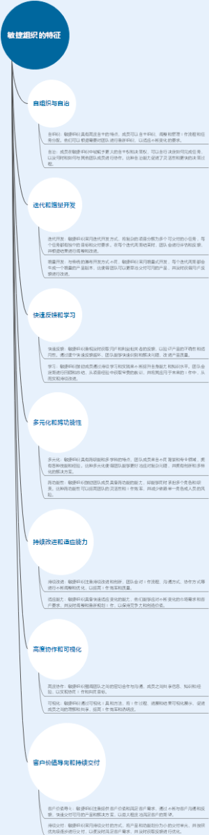 敏捷组织的特征