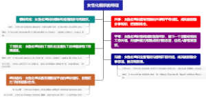 女性化组织的特征