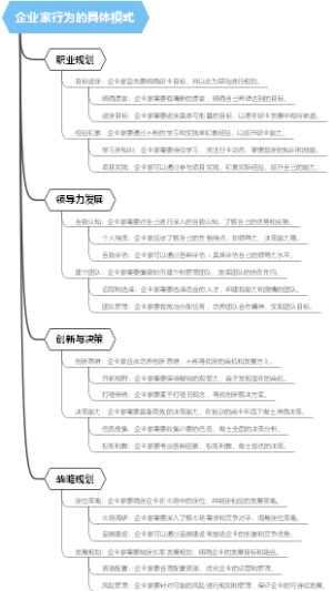 企业家行为的具体模式