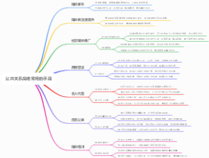 公共关系战略常用的手段
