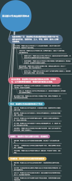 基层群众性自治组织的特点