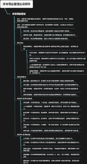 体育事业管理名词解释