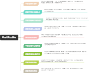 项目计划主要有