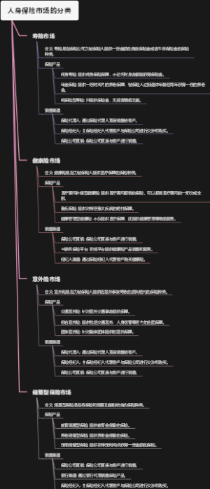 人身保险市场的分类