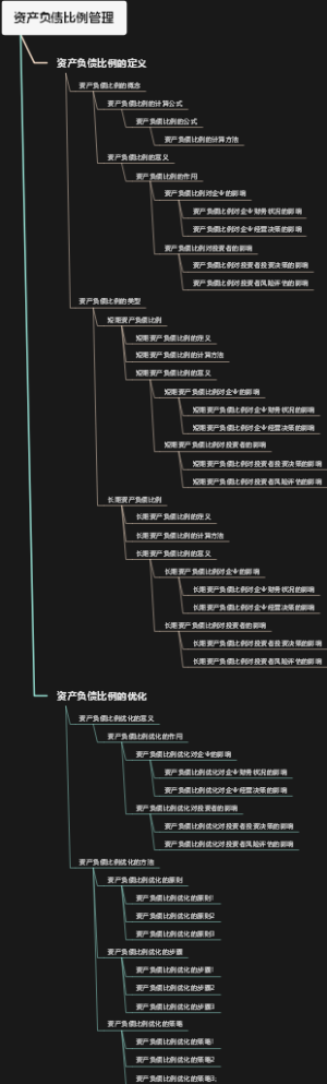 资产负债比例管理