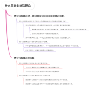 什么是商业贷款理论