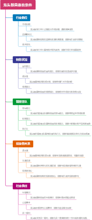 龙头股具备的条件