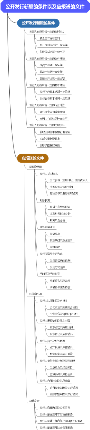 公开发行新股的条件以及应报送的文件