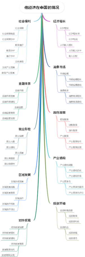 他经济在中国的情况