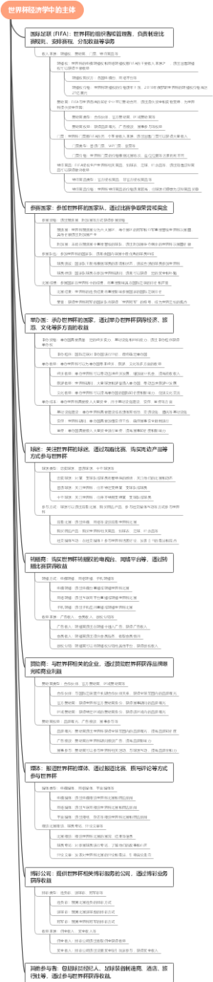 世界杯经济学中的主体