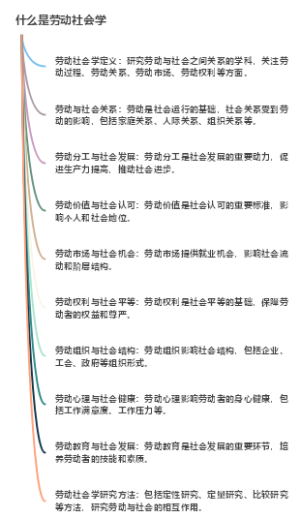 什么是劳动社会学