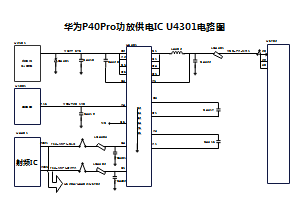 华为P40Pro功放供电IC U4301电路图