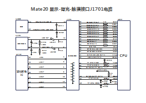 Mate20 显示-背光-触摸接口J1701电路