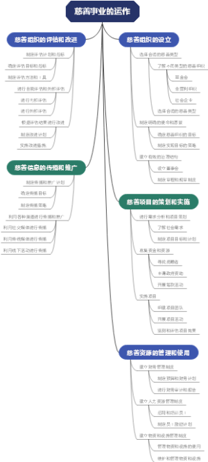 慈善事业的运作