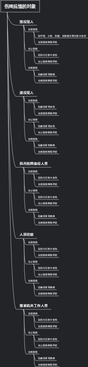 伤残抚恤的对象