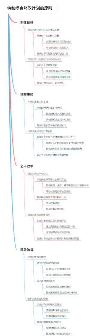 编制综合财政计划的原则