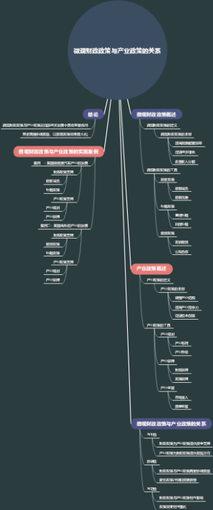 微观财政政策与产业政策的关系