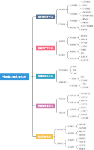 我国媒介组织的特点