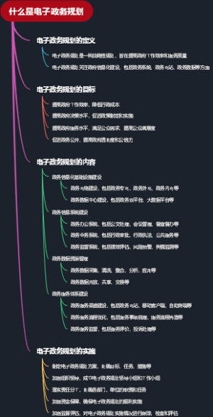 什么是电子政务规划