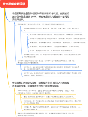 什么是华盛顿共识