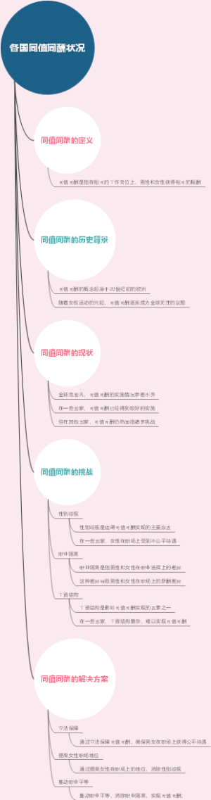 各国同值同酬状况