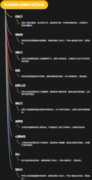形成钝感力的两种支撑素质