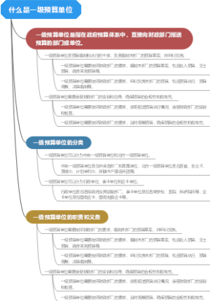 什么是一级预算单位