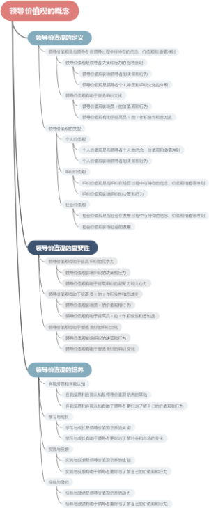 领导价值观的概念