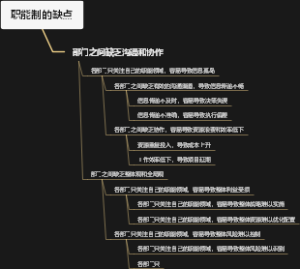 职能制的缺点