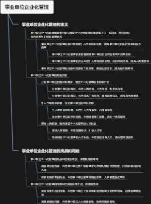 事业单位企业化管理