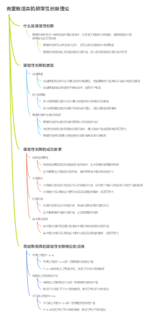 克里斯坦森的颠覆性创新理论