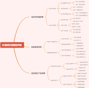 环境经济政策的作用