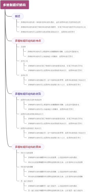 多维制组织结构