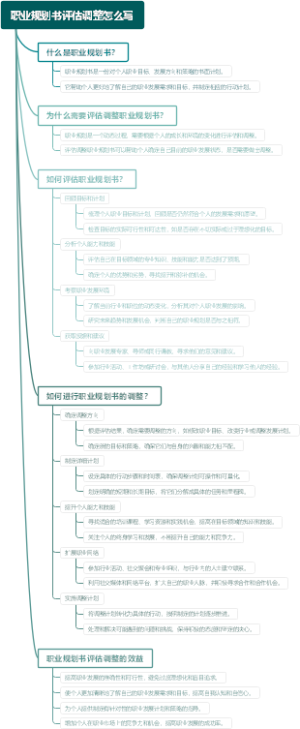 职业规划书评估调整怎么写