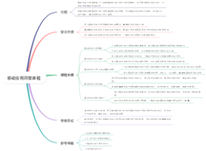 移动应用开发课程